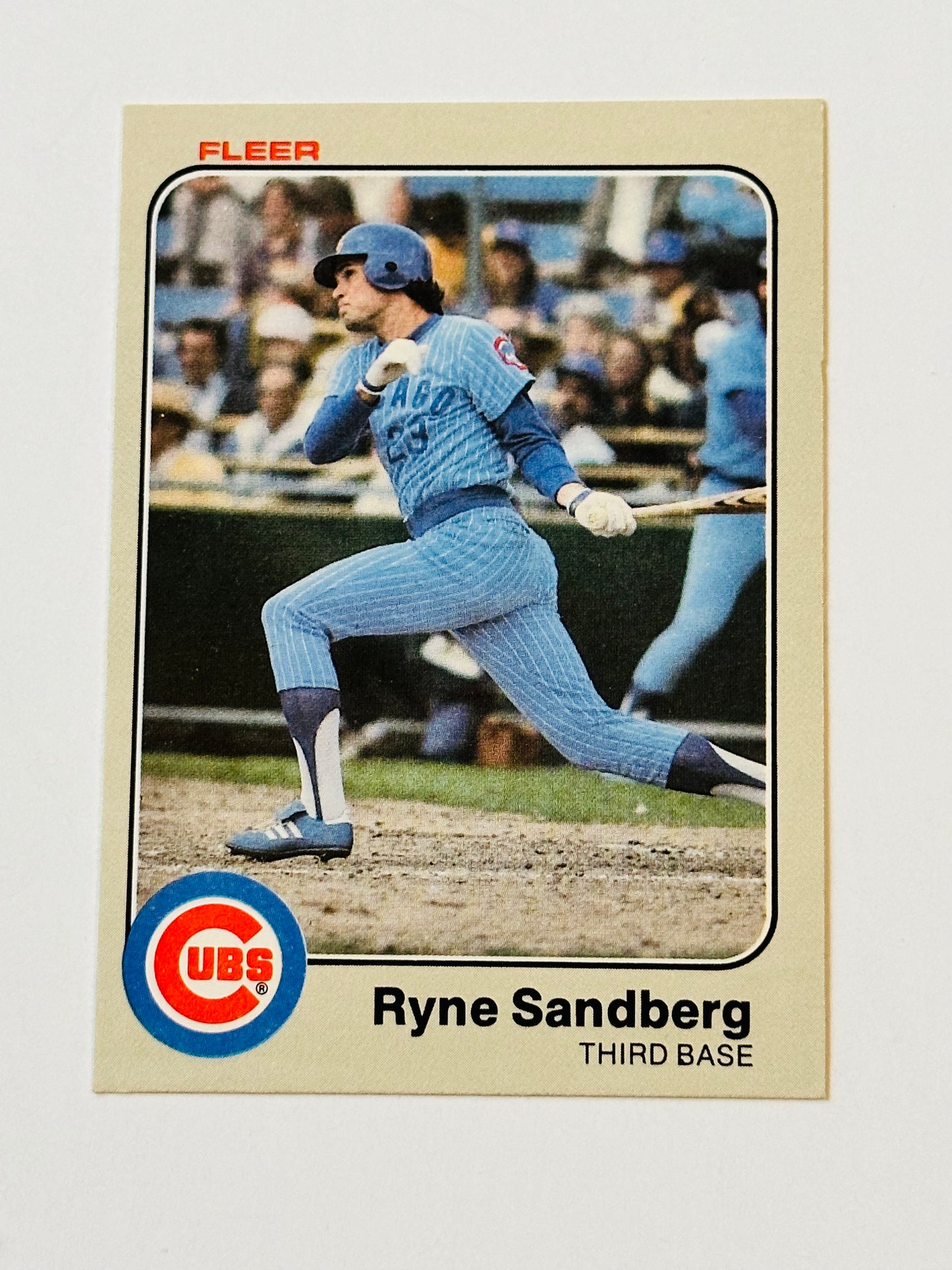 Ryne Sandberg high grade condition Fleer baseball card 1983