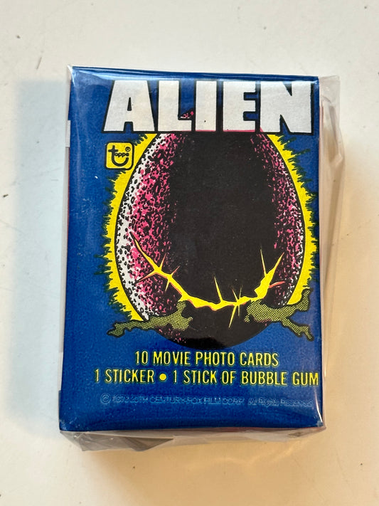 Alien movie cards set with wrapper ( no stickers ) 1979