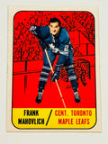 Frank Mahovlich Toronto Maple Leafs hockey high grade card opc 1967-68