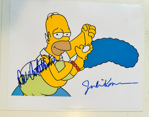 The Simpsons Homer and Marge rare voice actors double autograph with COA