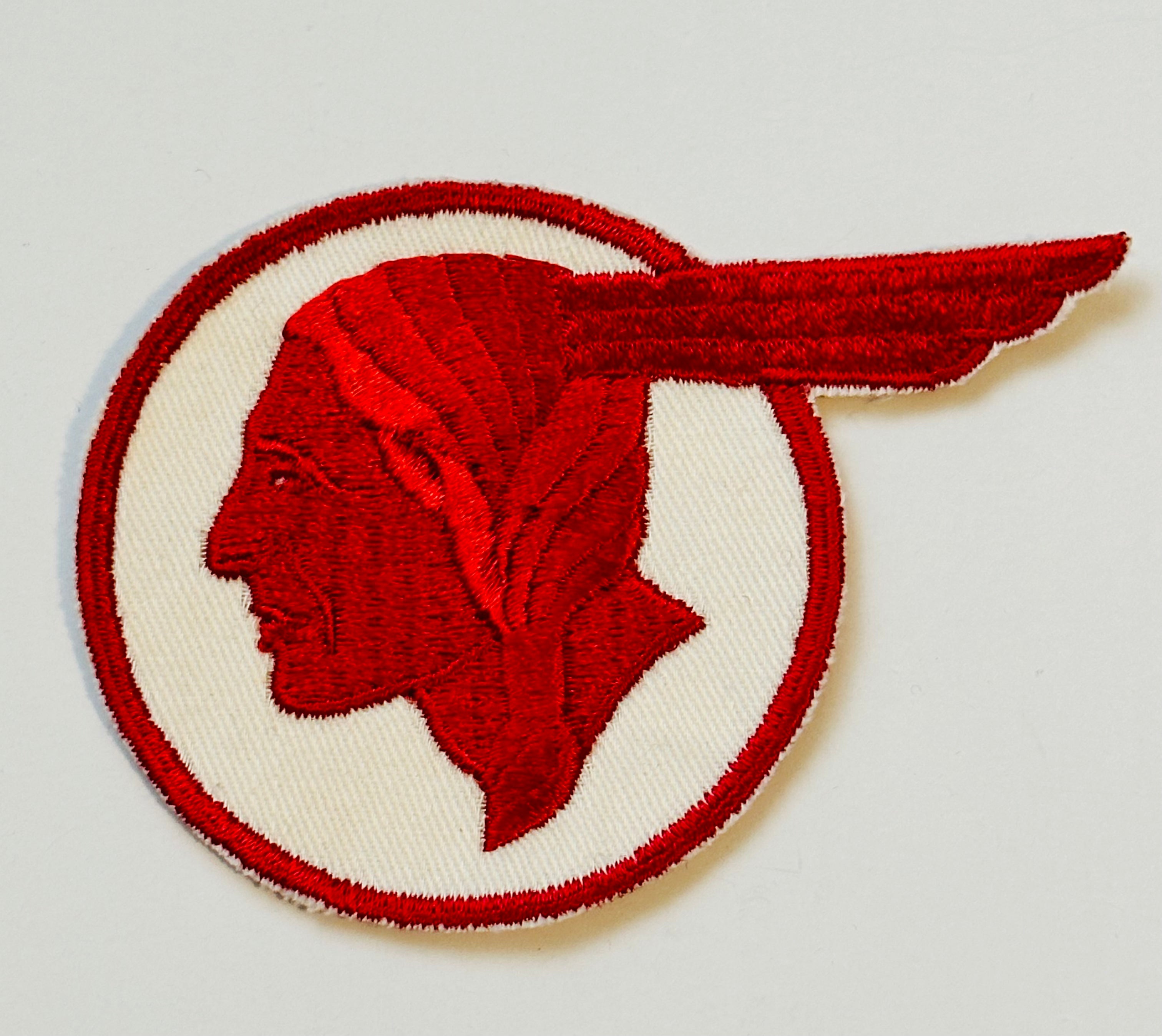 Indian Motorcycle rare vintage Red chief logo patch 1970s