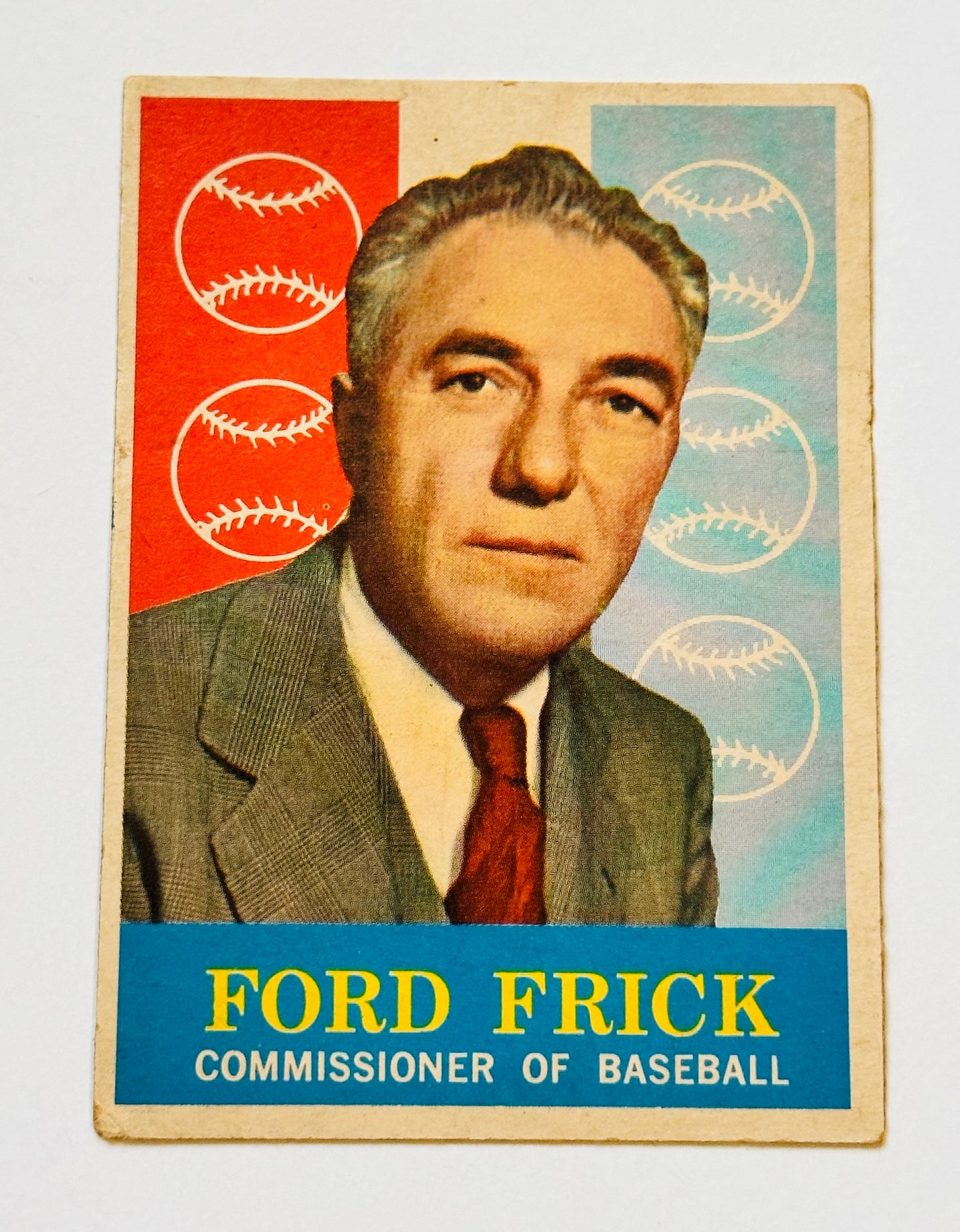 Ford Frick baseball commissioner #1 baseball card 1959