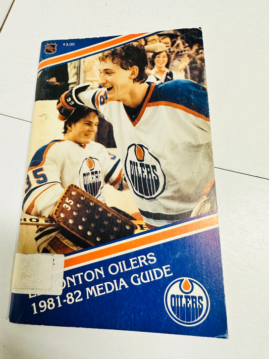 Edmonton Oilers hockey rare media guide 1981-82