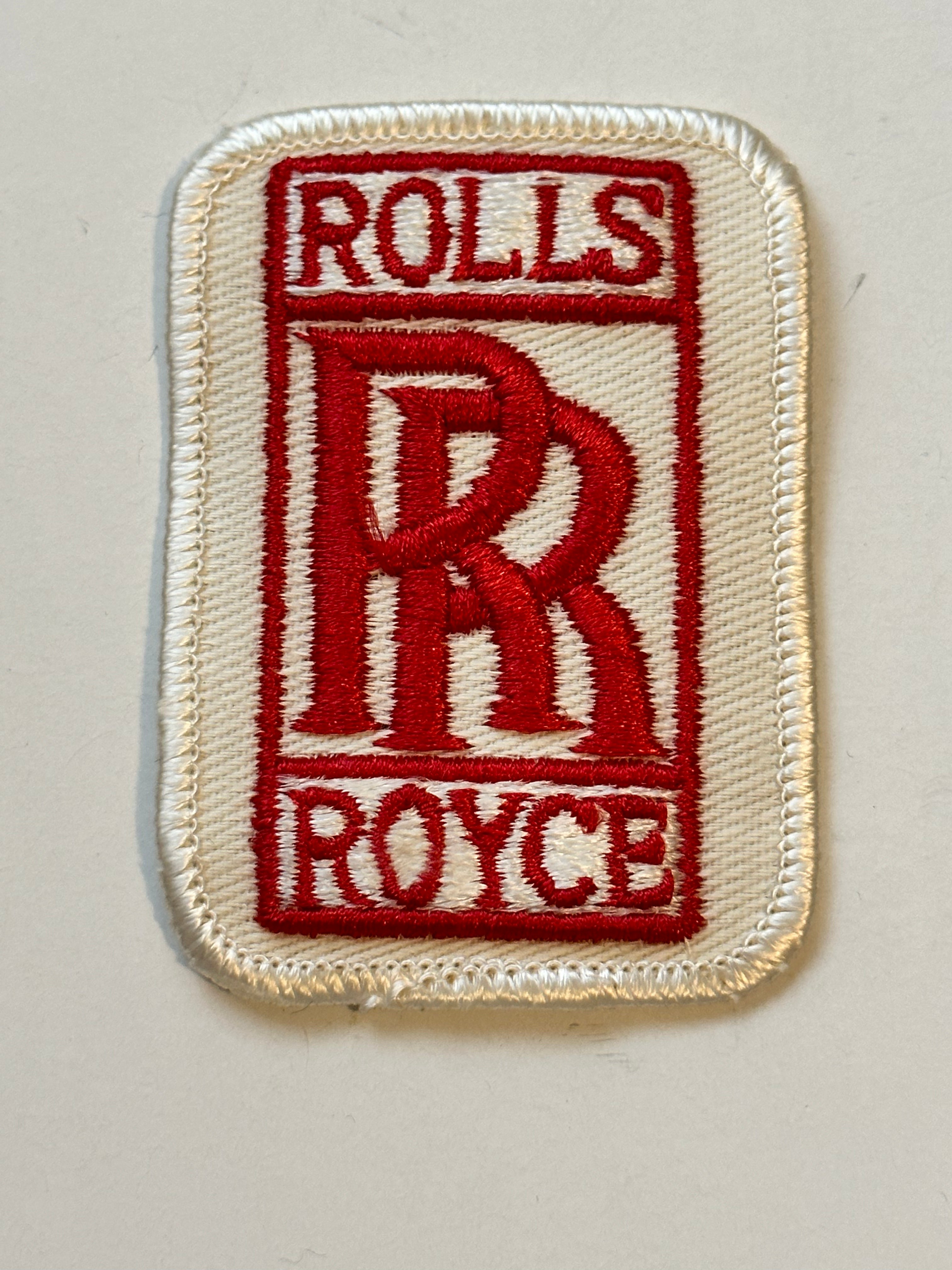 Rolls Royce rare original vintage patch 1980s