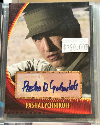 Indiana Jones movie rare Pasha autograph insert card