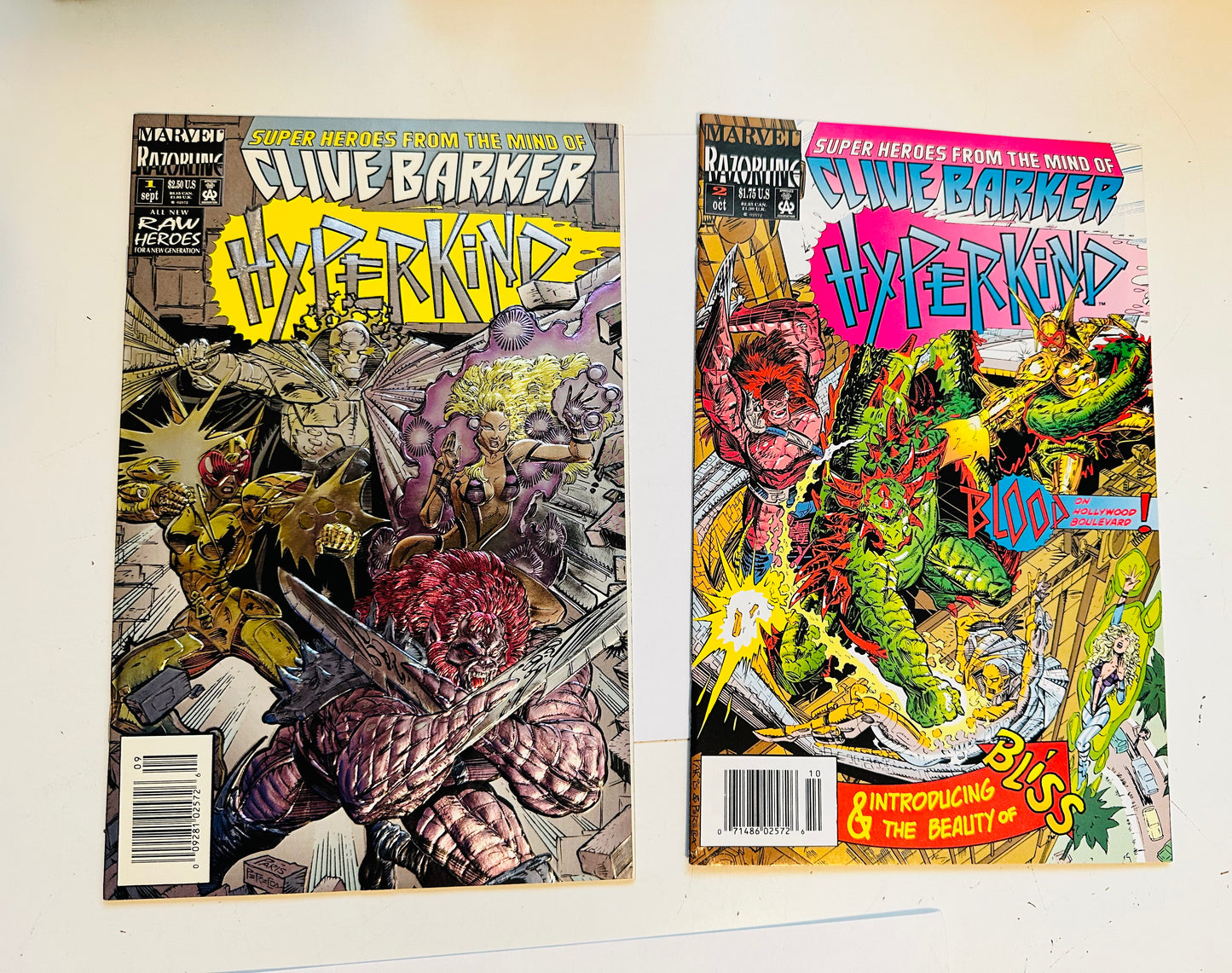 Clive Barker Hyperkind #1 and #2 comic books