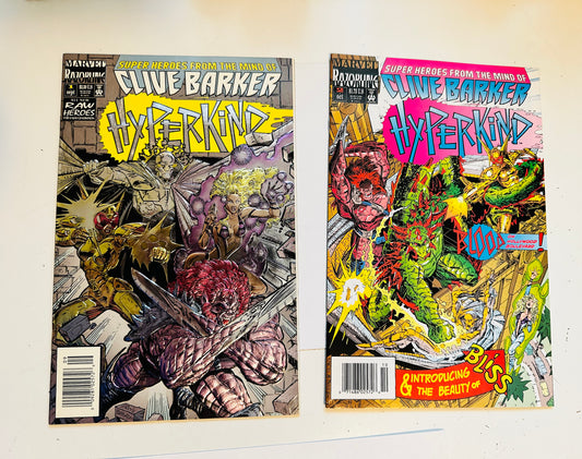 Clive Barker Hyperkind #1 and #2 comic books