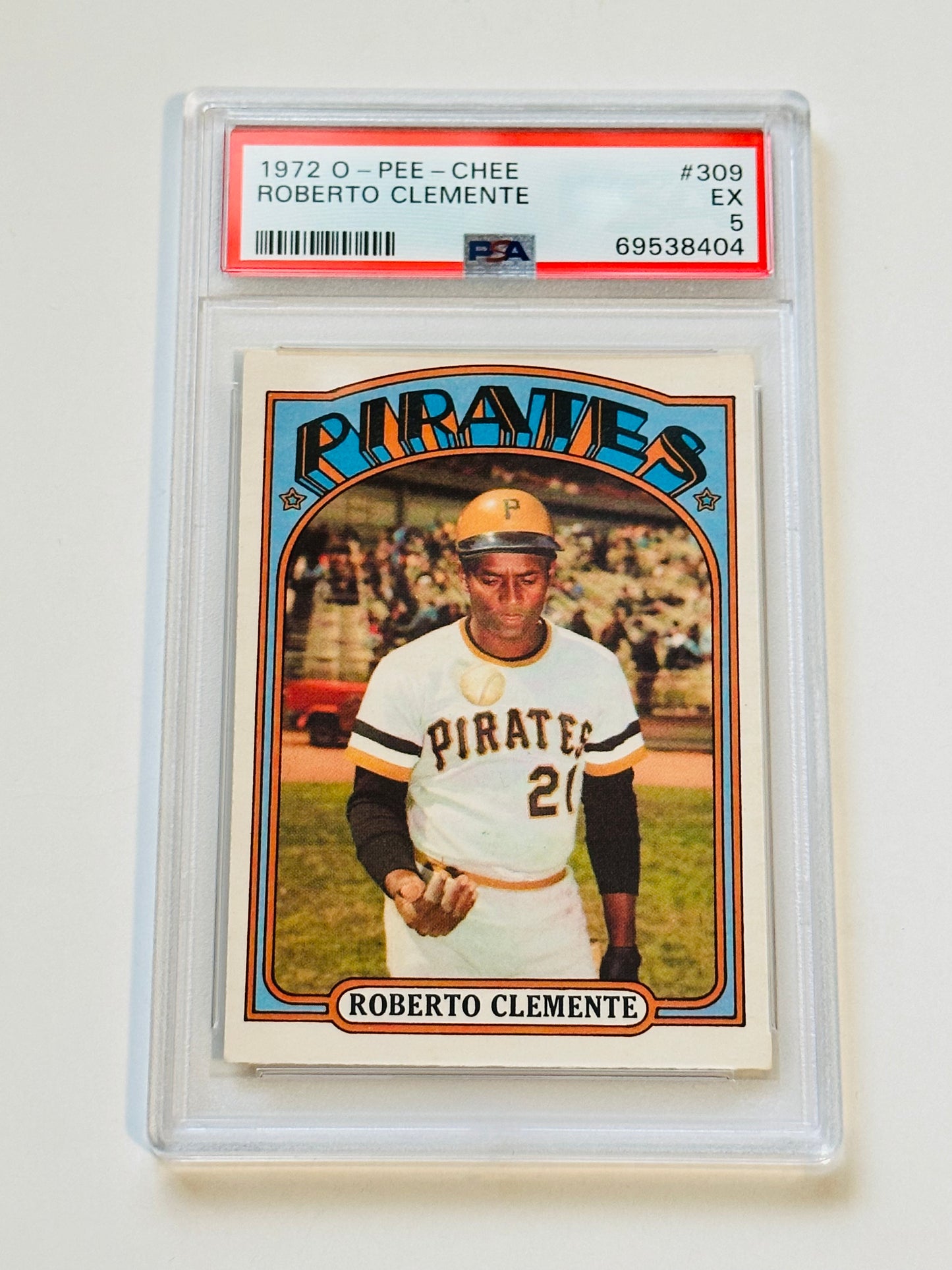 1972 Opc Roberto Clemente PSA 5 Canadian baseball card