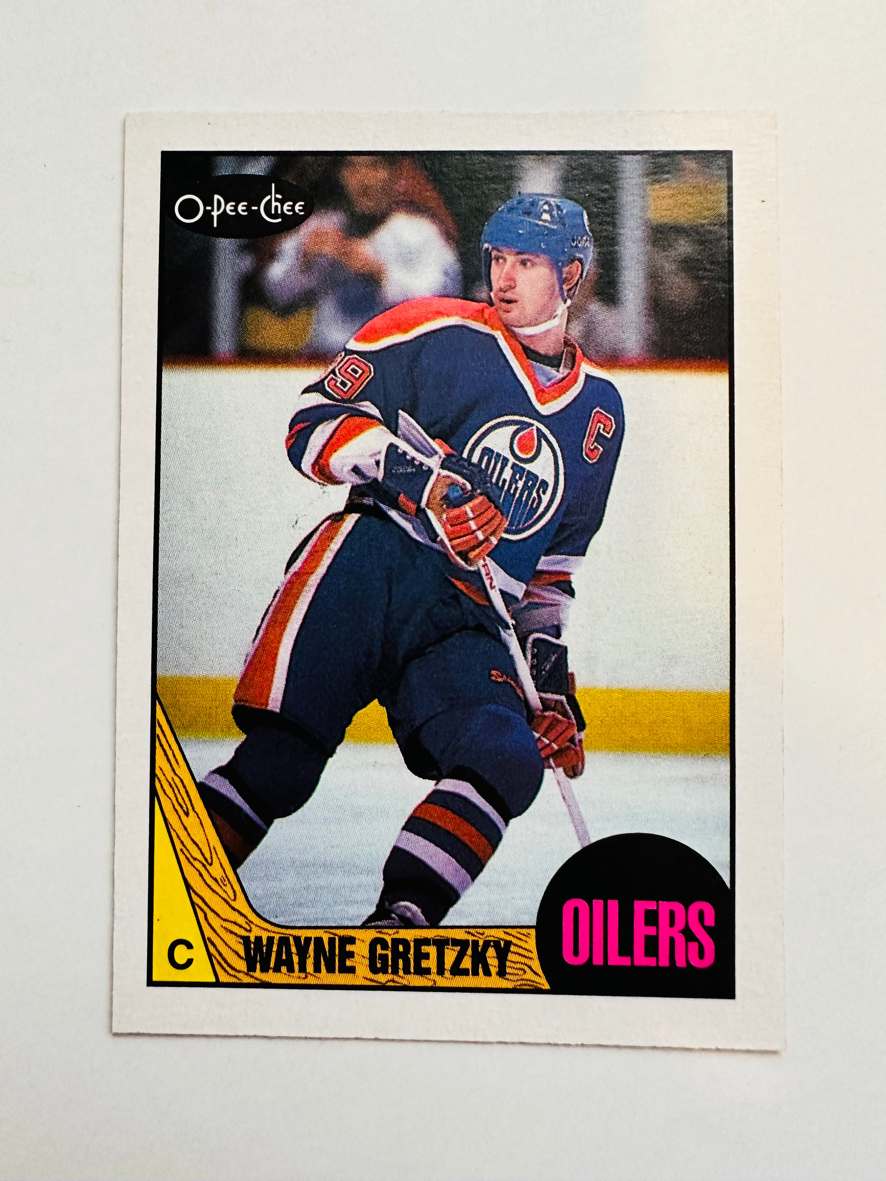 Wayne Gretzky opc hockey card 1987-88