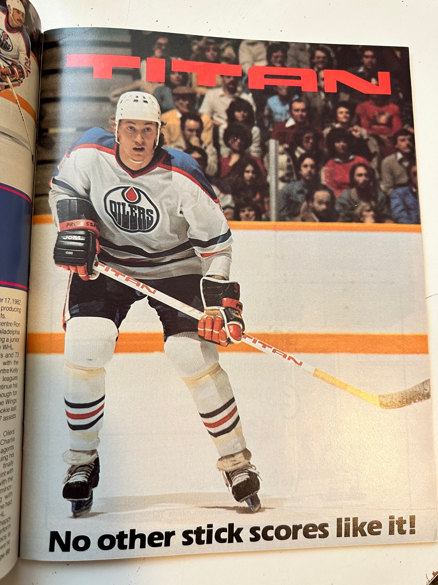 1984-85 Edmonton Oilers Vs Flyers Action Stanley Cup magazine