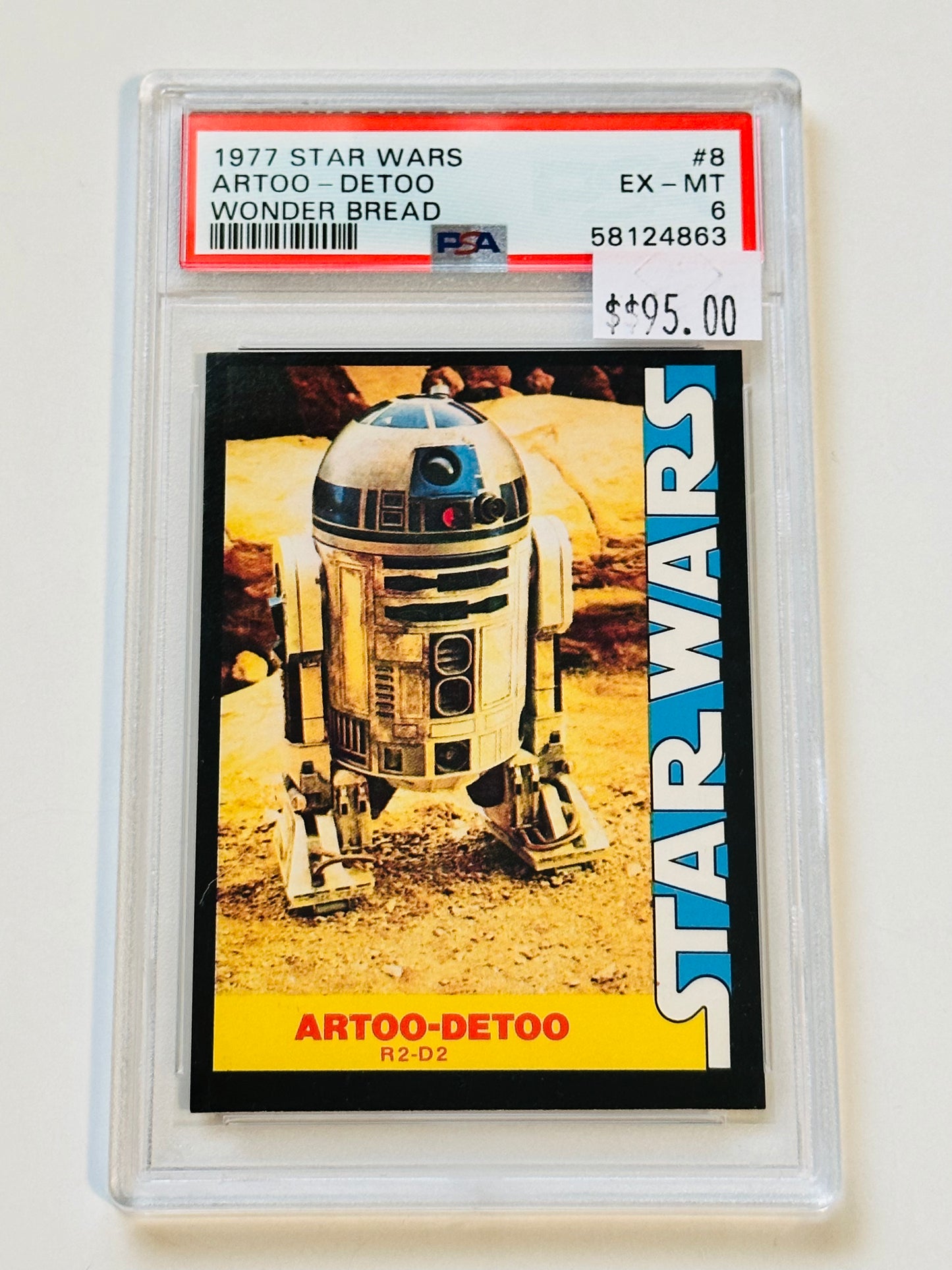 R2-D2 Wonder bread PSA 6 original graded vintage card 1977