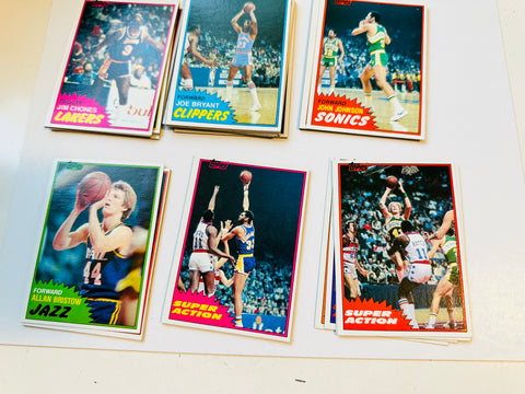 1981-82 Topps Mid-west high grade basketball cards set #67-110