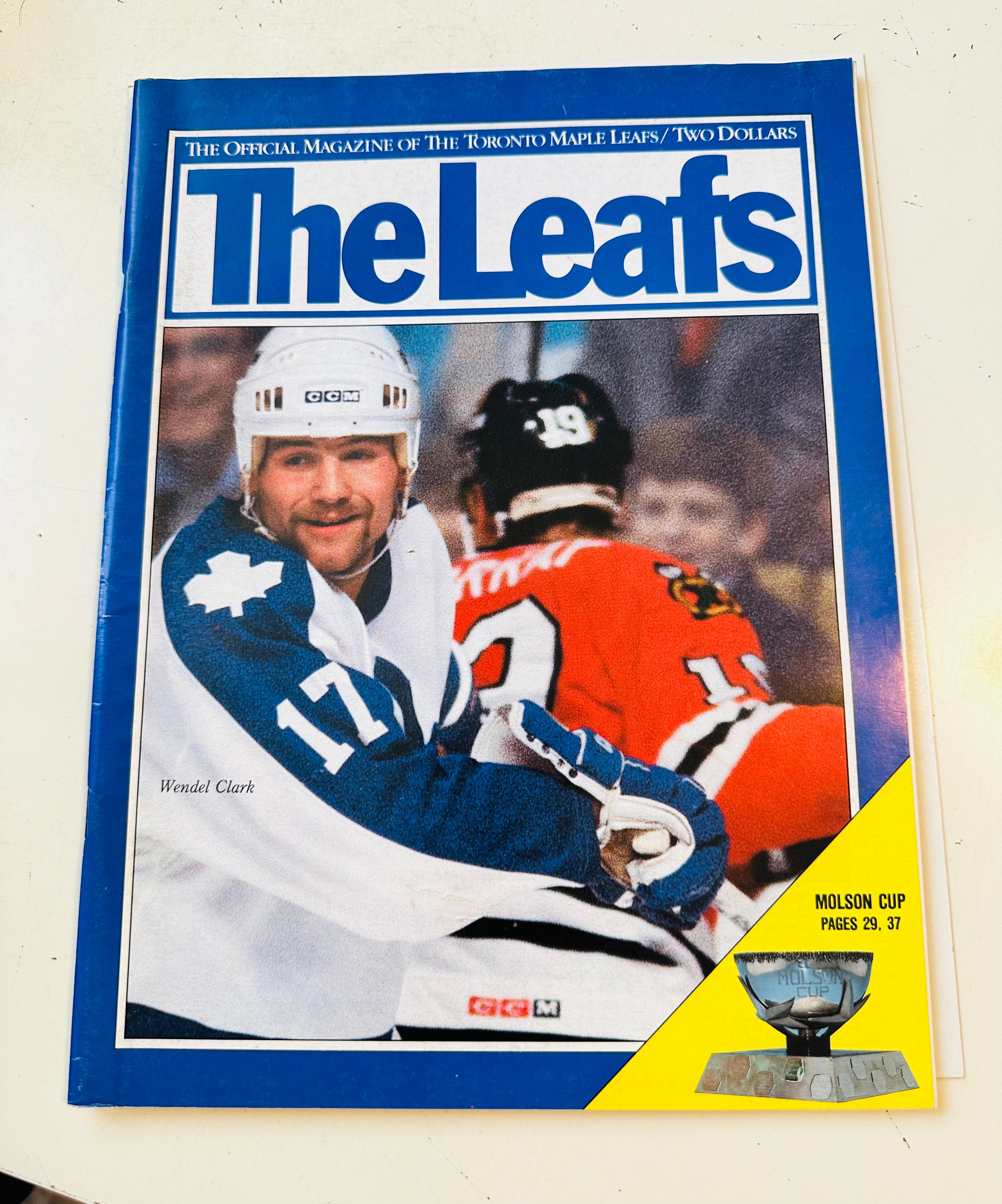 Toronto Maple Leafs Vs New York Rangers game program Dec. 1987