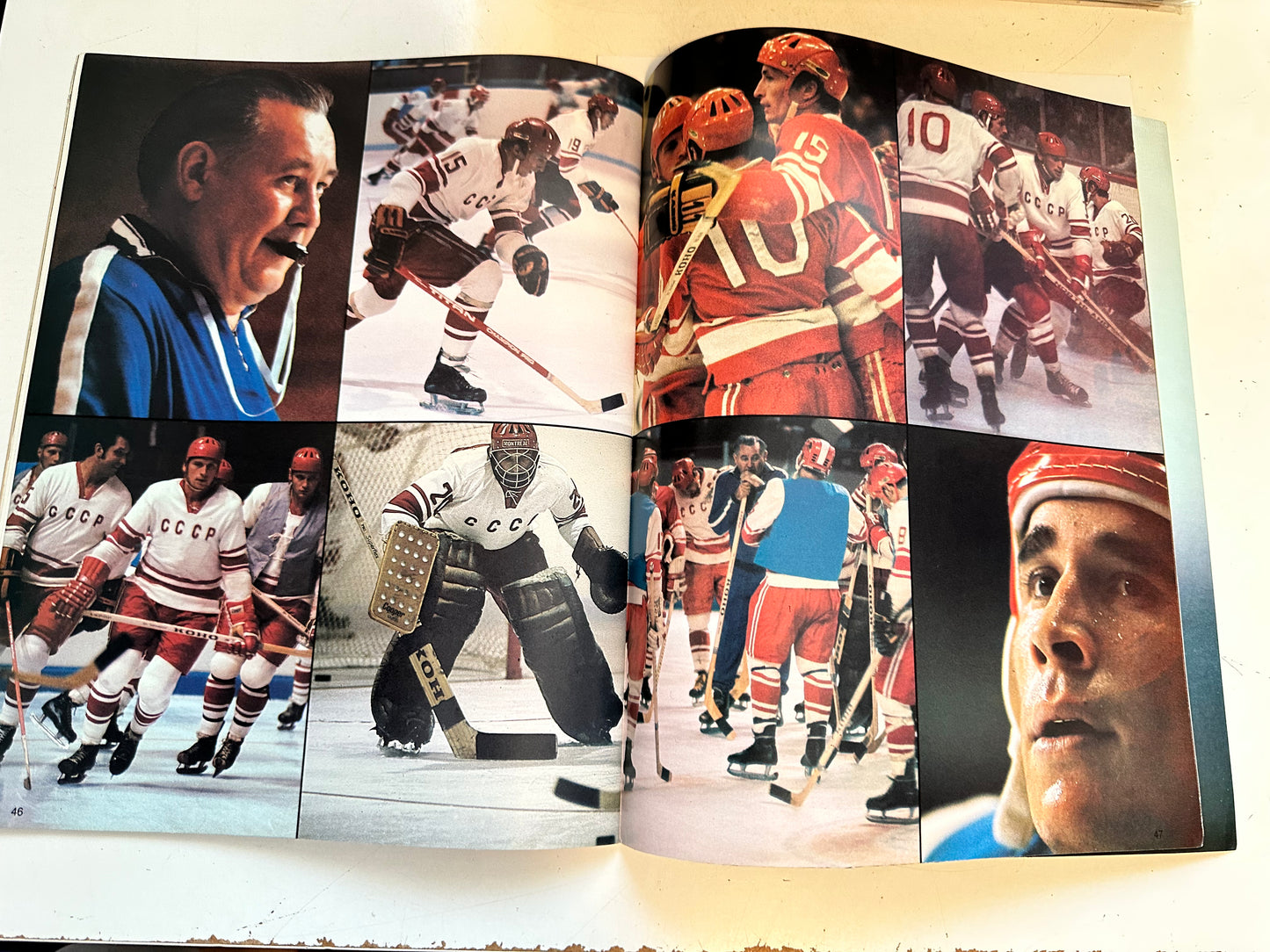 USSR Vs NHL Pittsburg Penguins program 1975