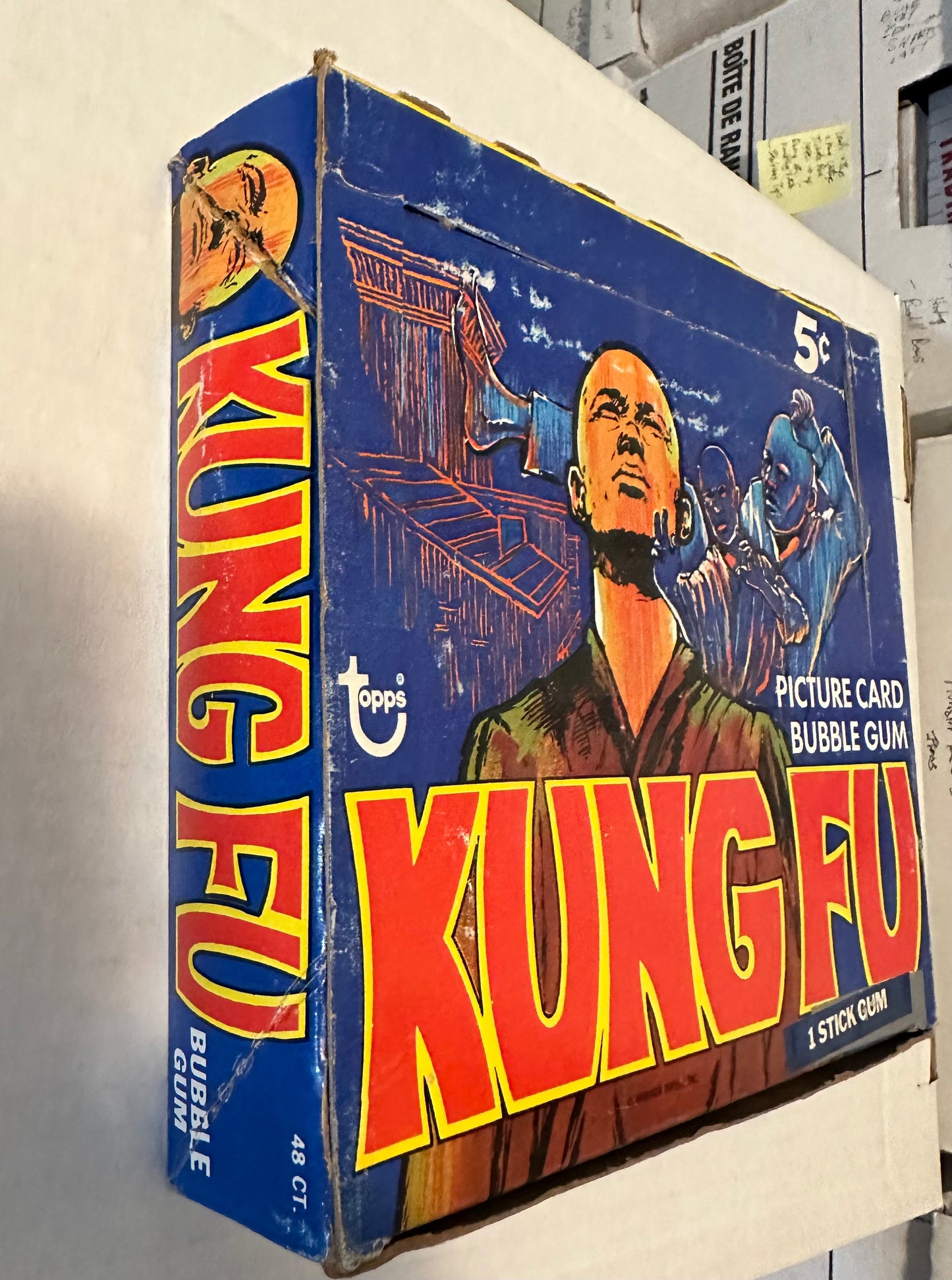 Kung Fu TV series rare Empty cards display box 1973