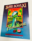 Super Bowl Xl original football program Raiders Vs Vikings 1977