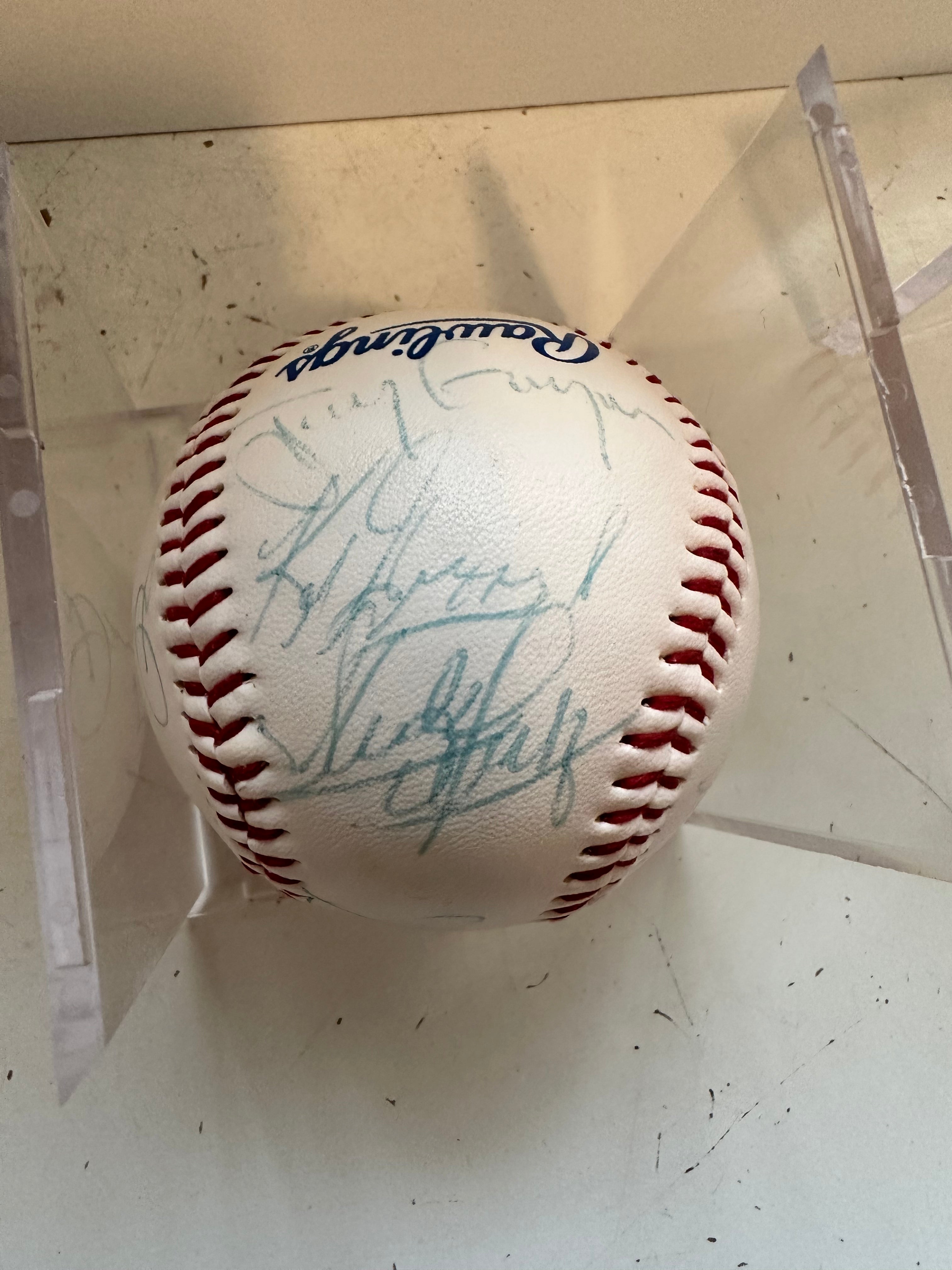 Toronto All-Star Game Multi autograph baseball with Ken Griffey Jr and more with COA