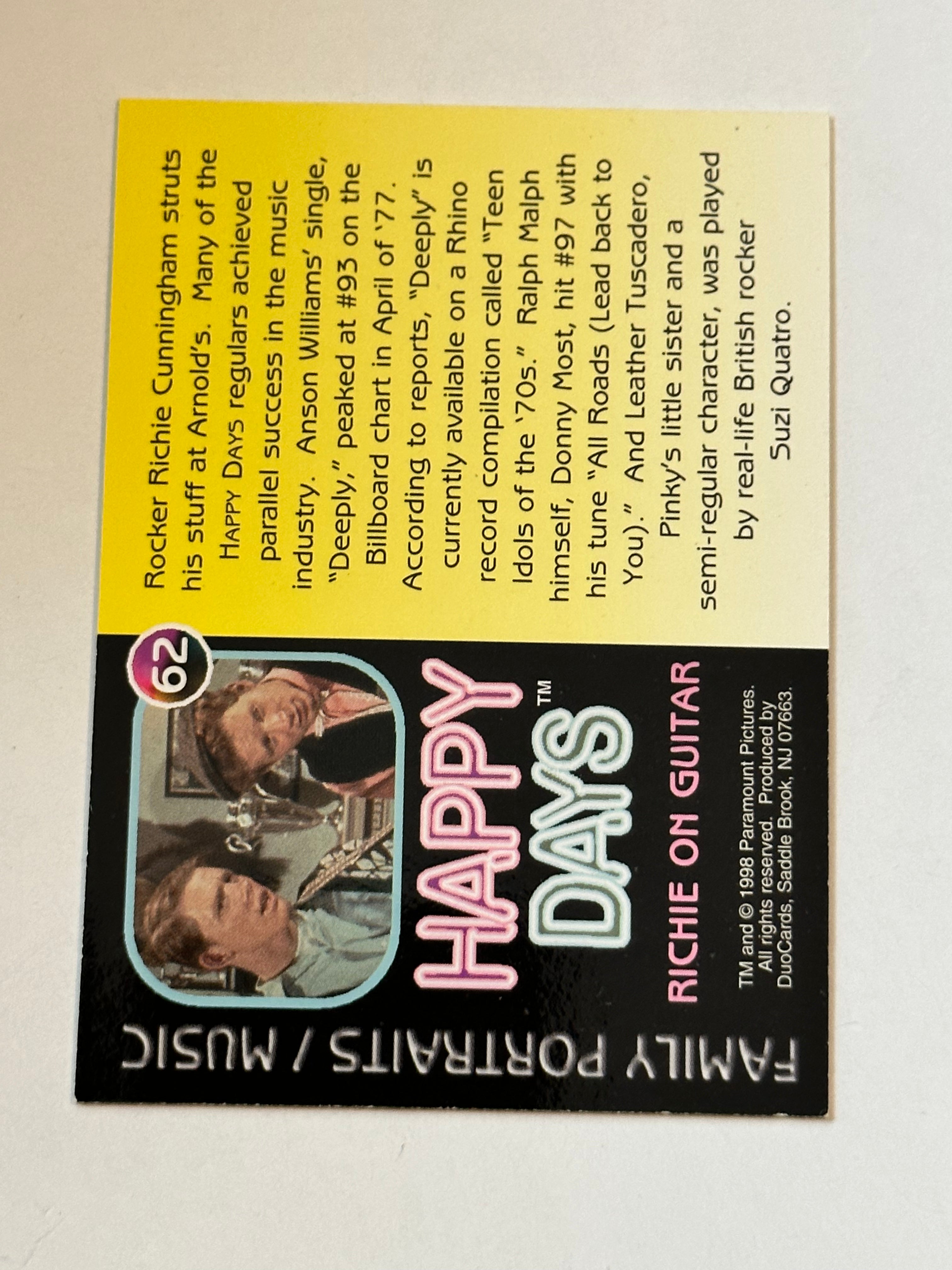 Happy Days Ron Howard TV show autograph card with COA