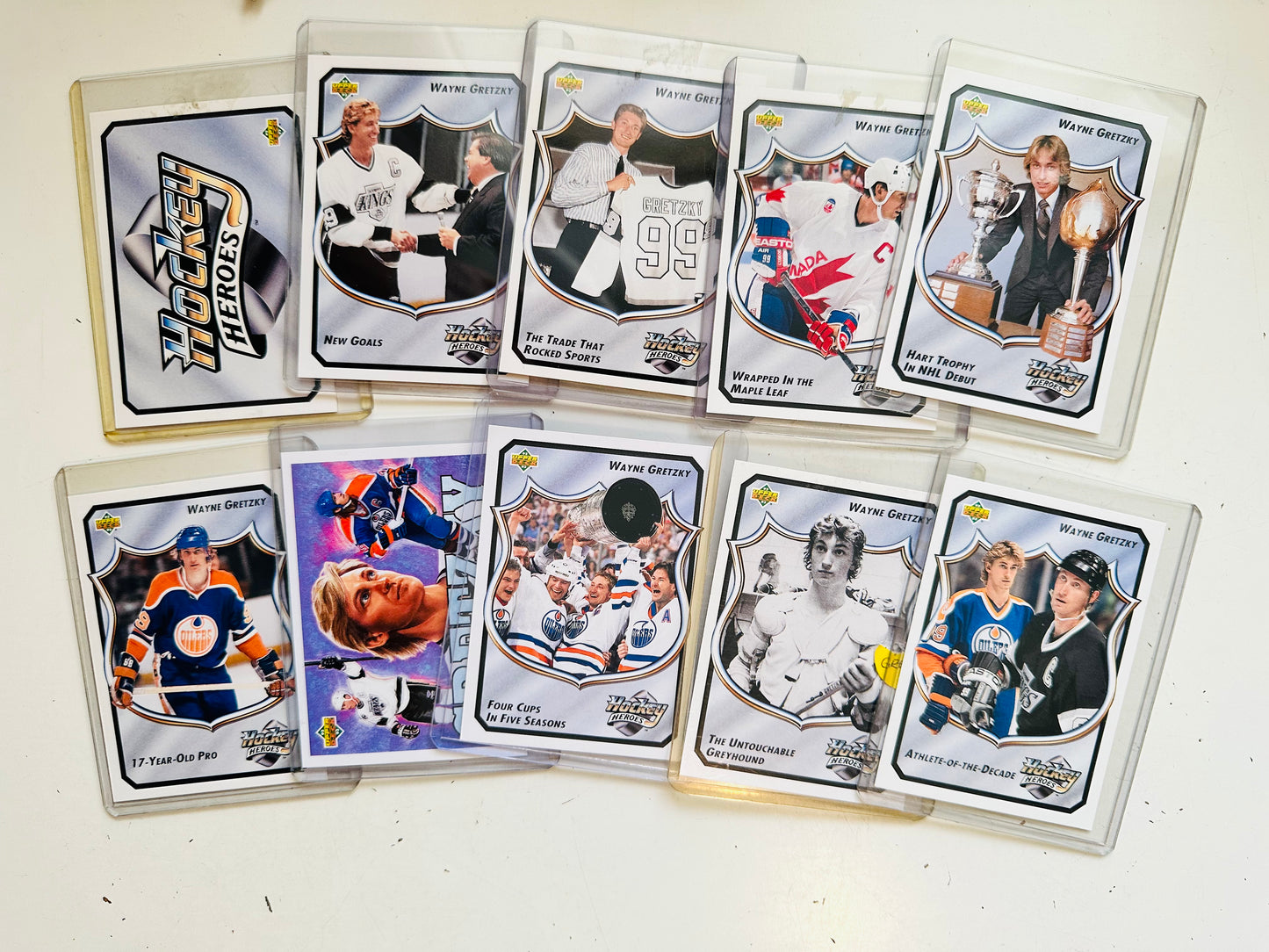 Wayne Gretzky UD hockey heroes insert set 1993