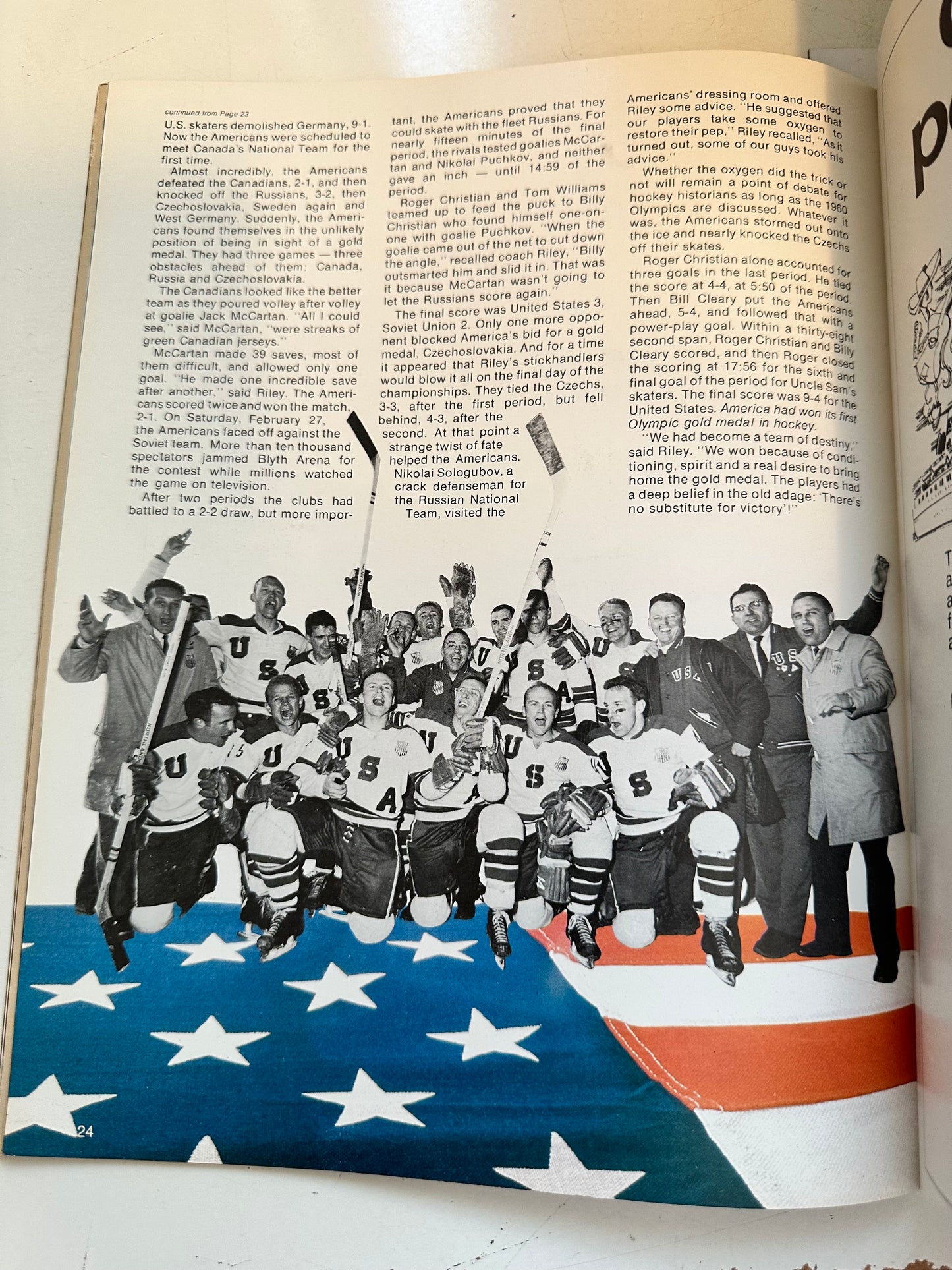 USSR Vs NHL Pittsburg Penguins program 1975