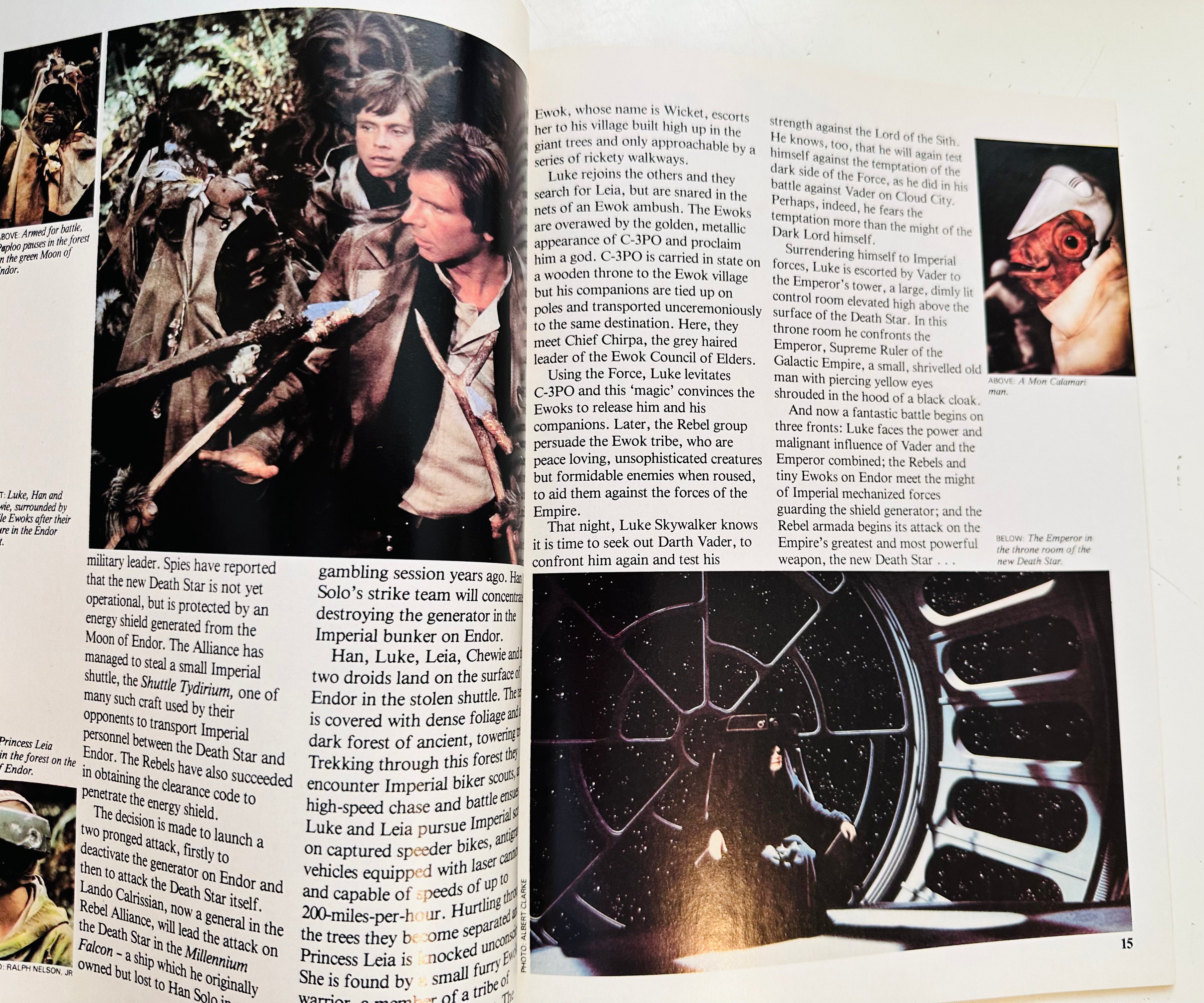 Star Wars Return of the Jedi collectors edition soft cover book 1983