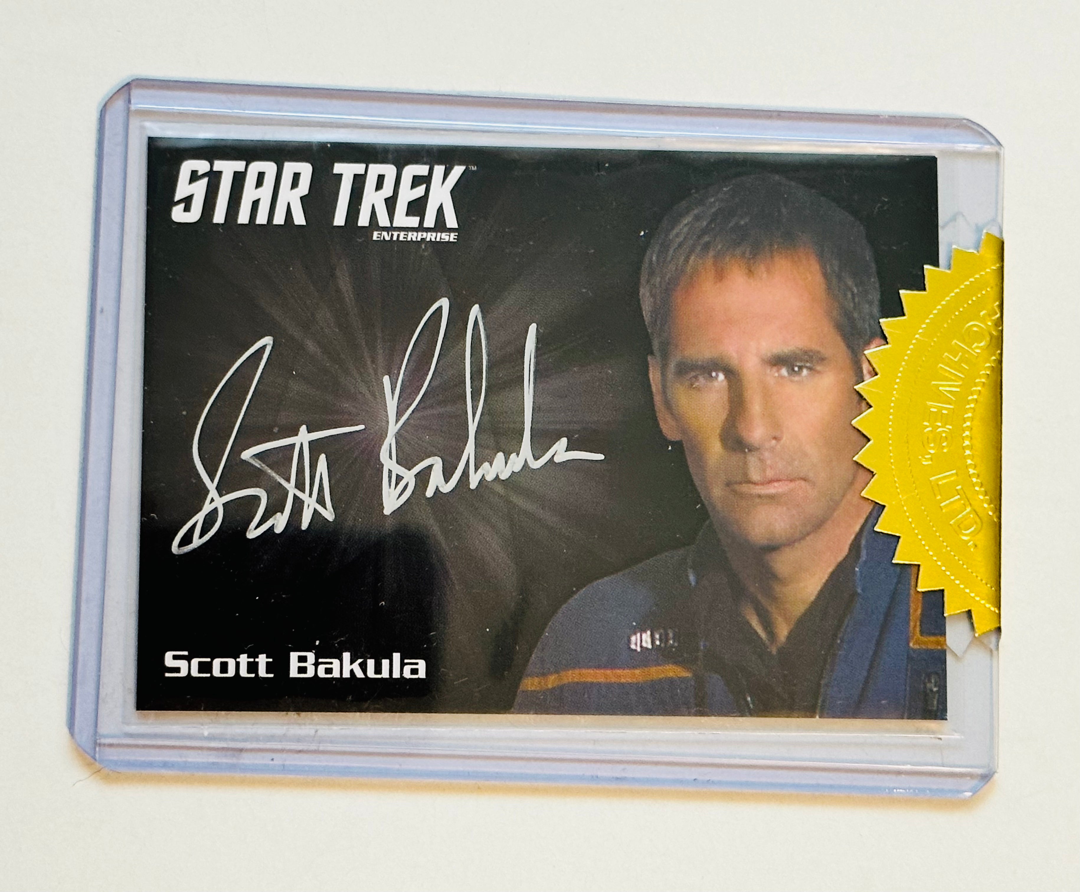 Star Trek Scott Bakula rare autograph insert card certified