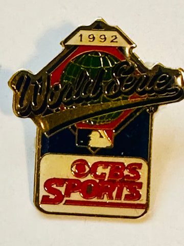 Blue Jays World Series CBS sports press pin 1992