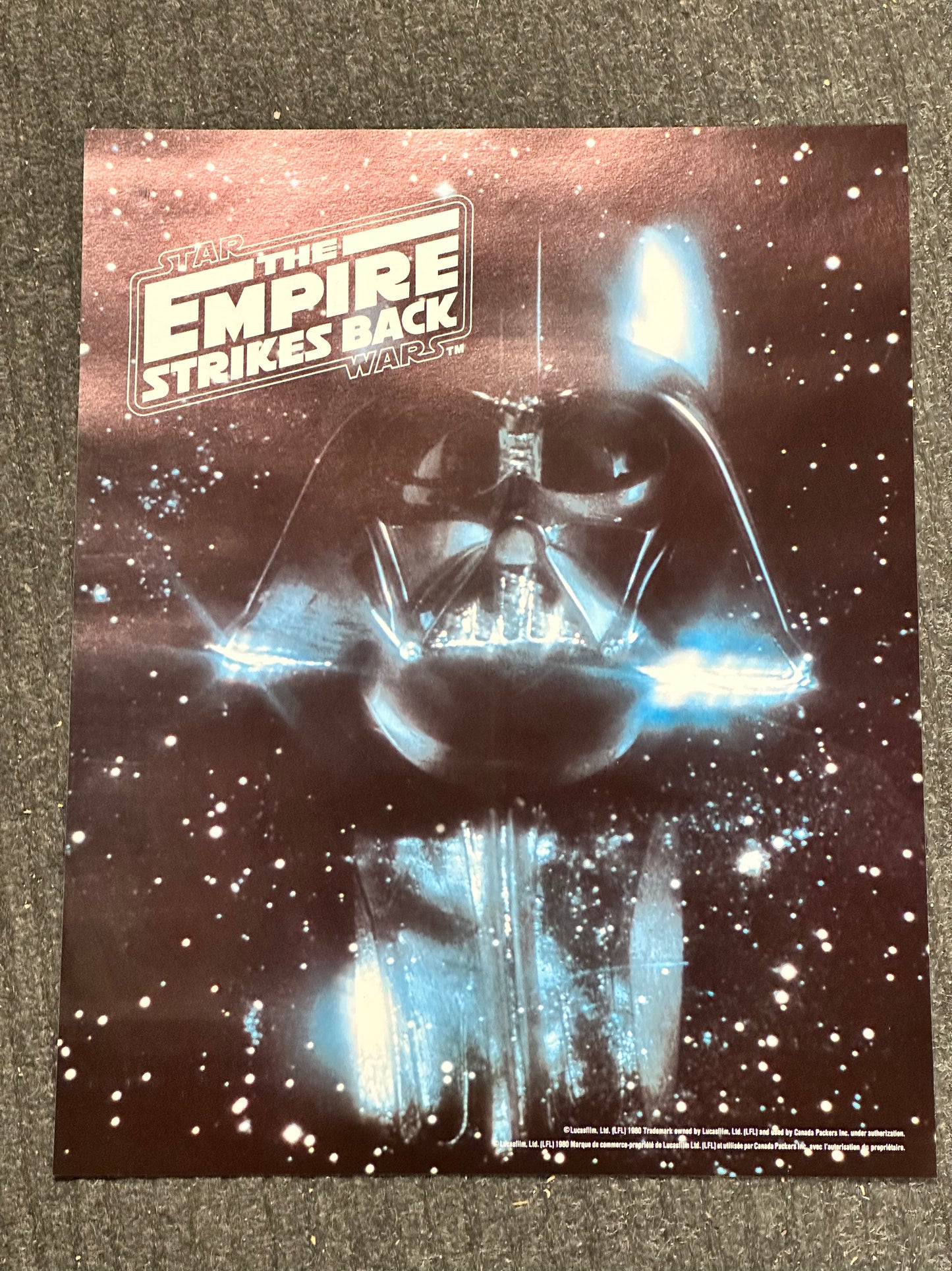 Star Wars Canada Packers Meats very limited issued Empire Strikes Back original 15x20 rare movie poster (only in Canada 1980