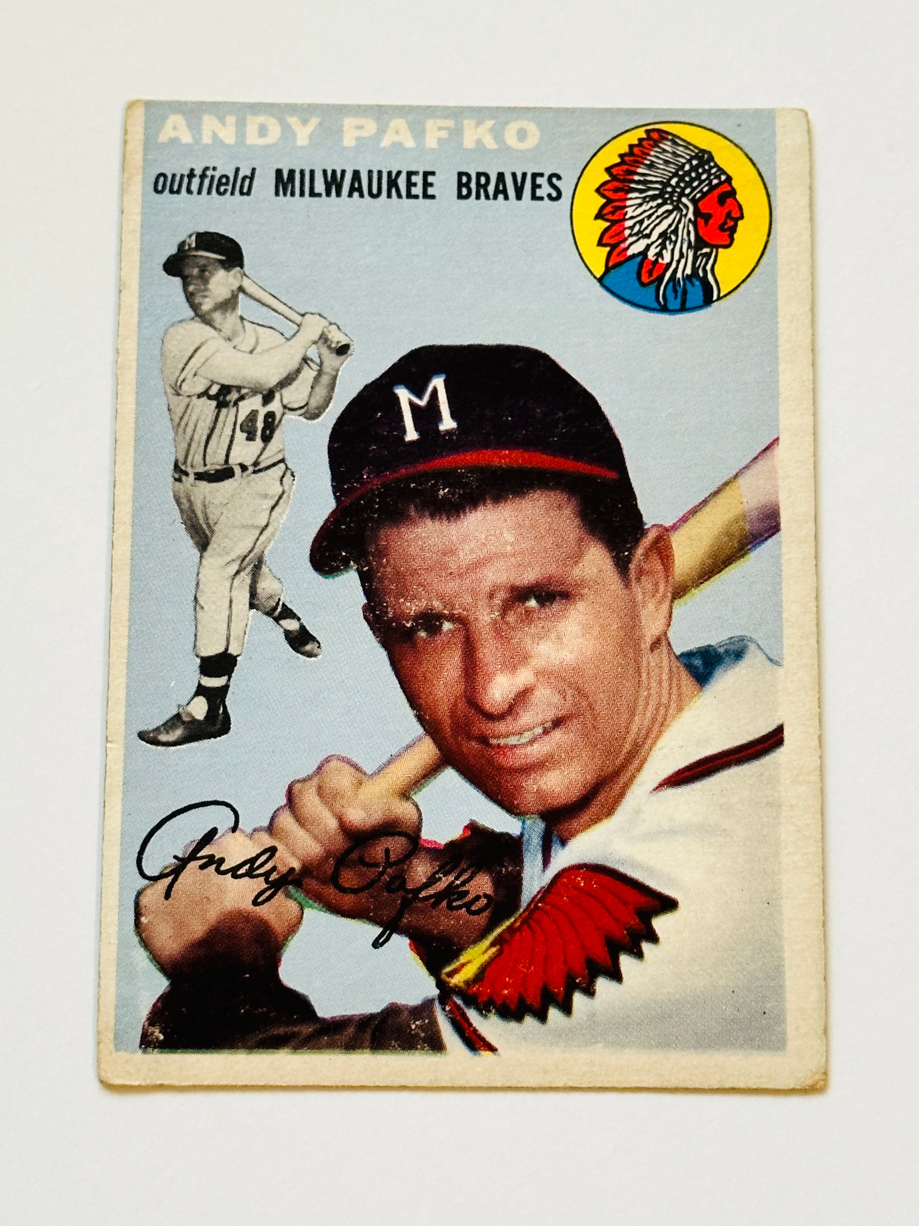 1954 Topps Andy Pafco baseball card