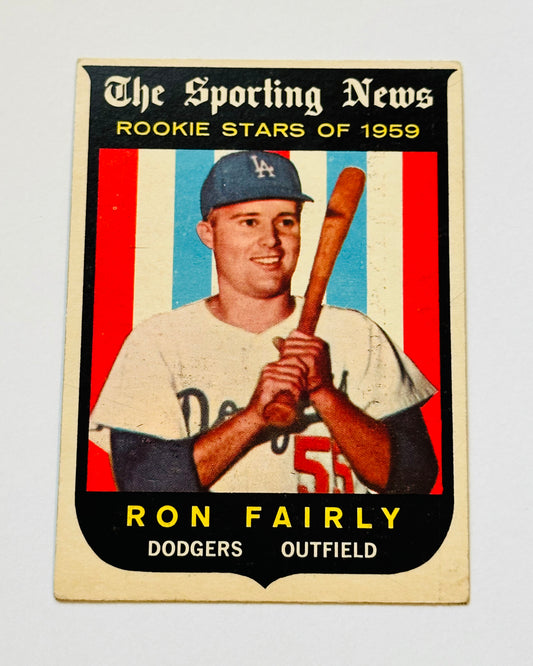 Ron Fairly Topps rookie baseball card 1959