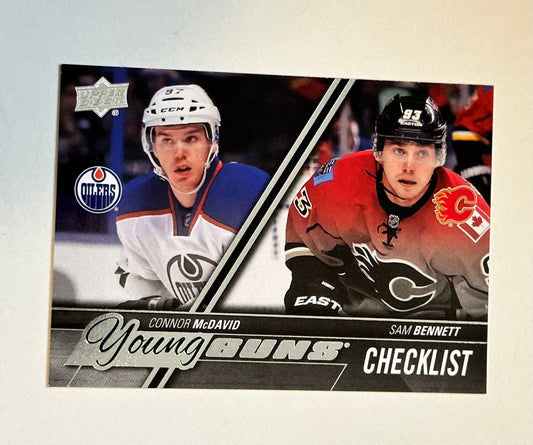 Connor McDavid rookie Upper Deck hockey checklist 2015