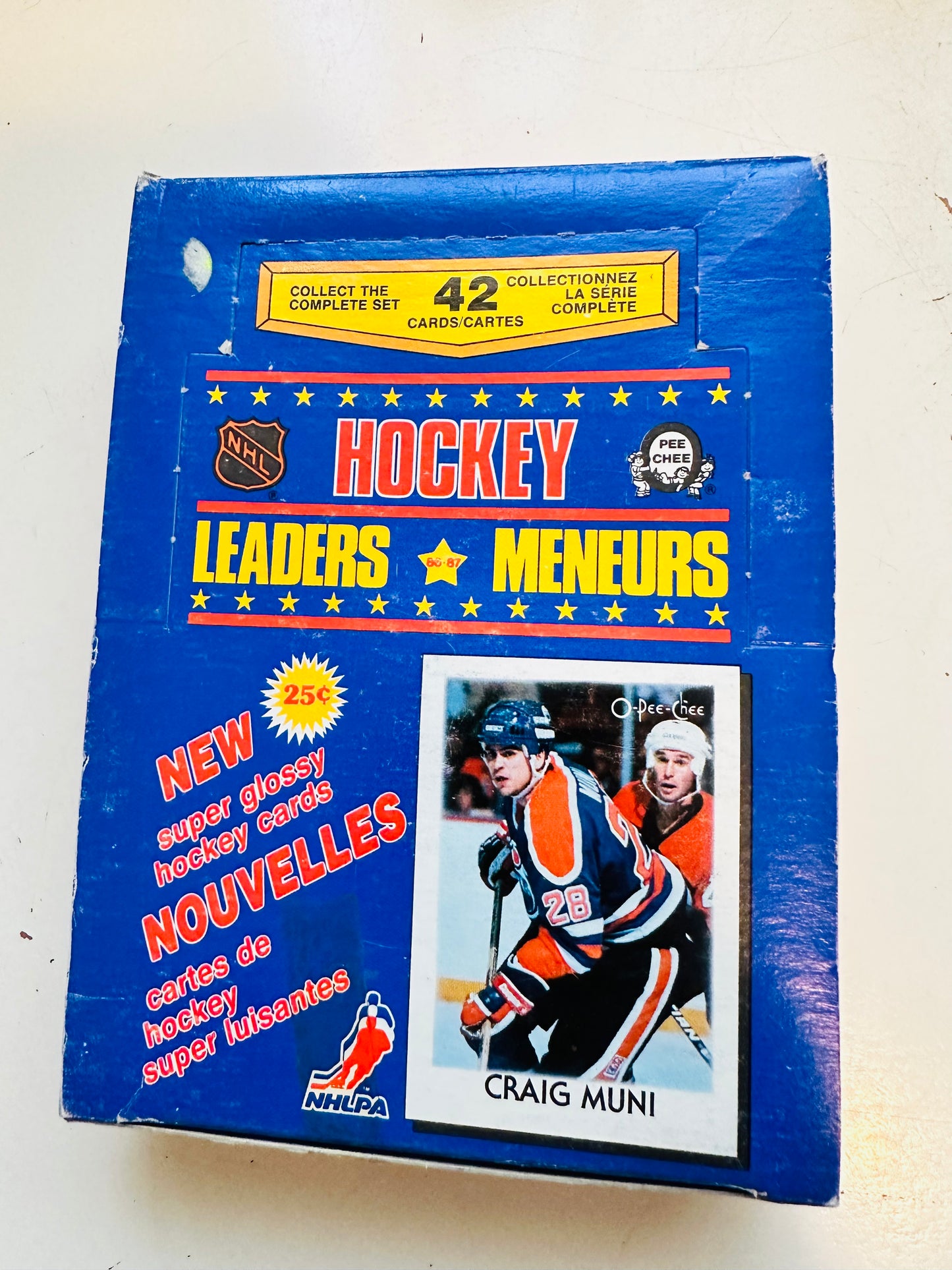 Hockey Leaders Opc cards 48 packs box 1987