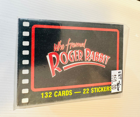 Who Framed Roger Rabbit movie cards and stickers set 1987