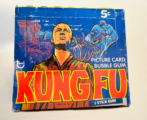 Kung Fu TV series rare Empty cards display box 1973
