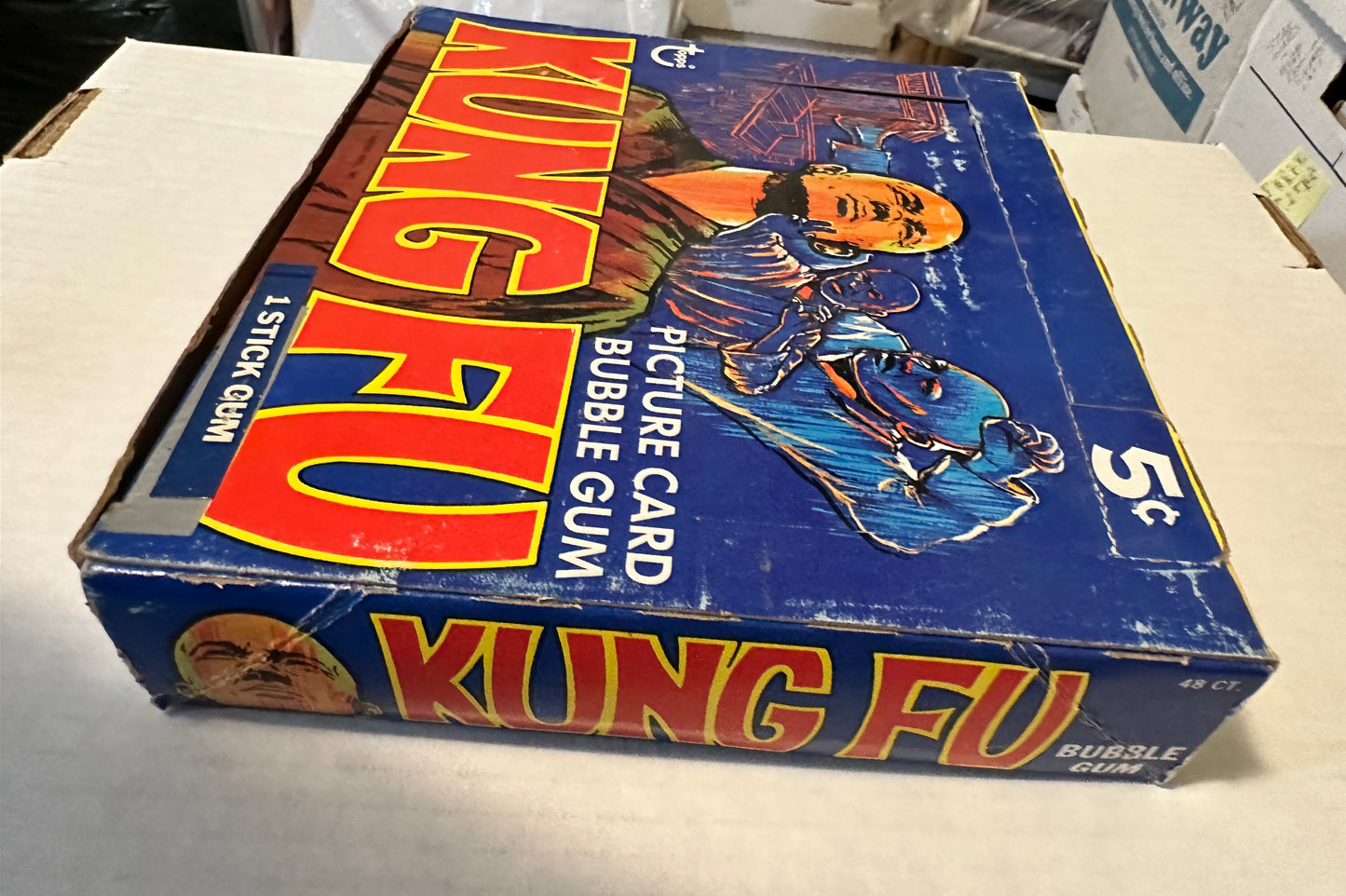 Kung Fu TV series rare Empty cards display box 1973