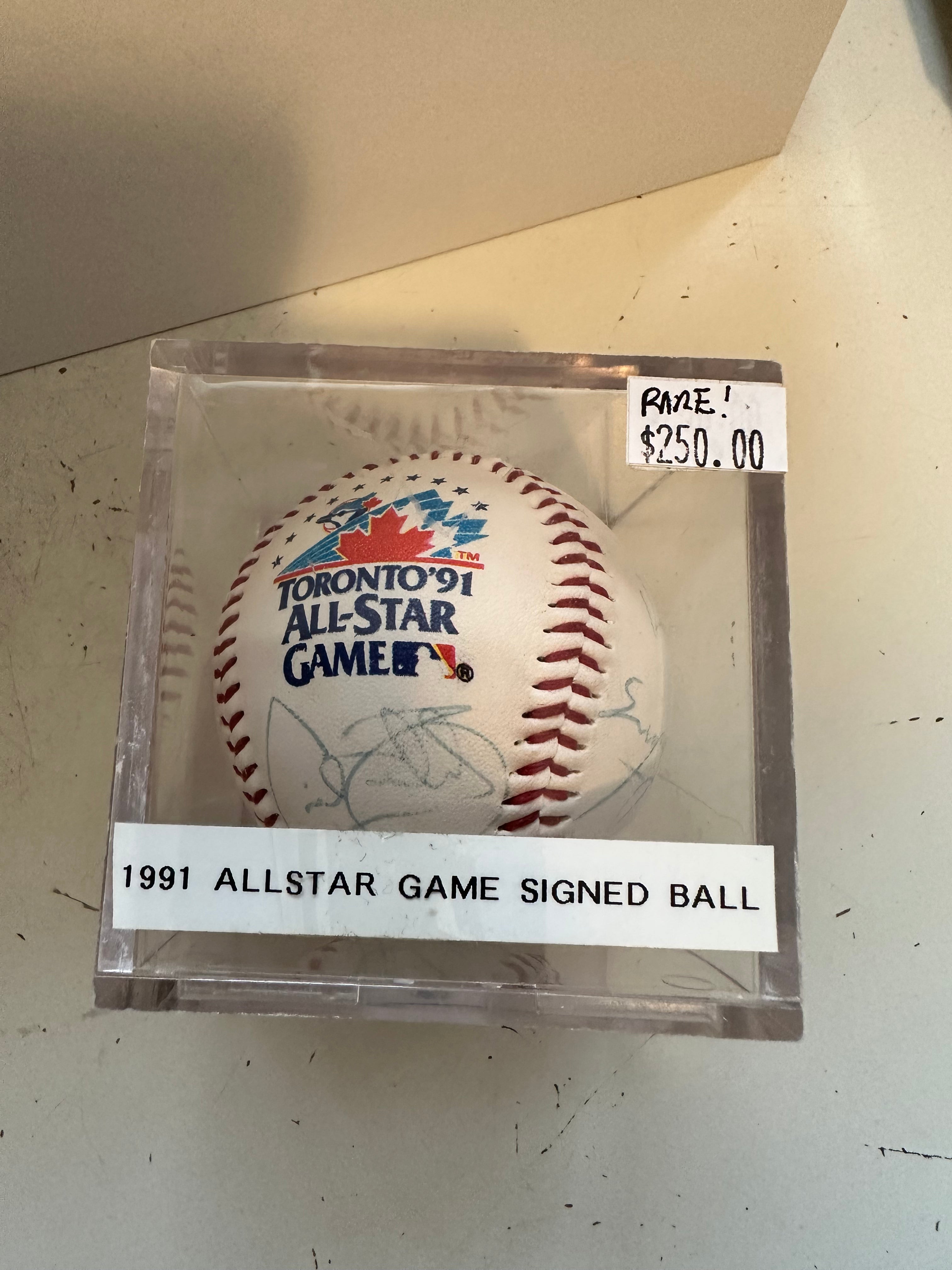 Toronto All-Star Game Multi autograph baseball with Ken Griffey Jr and more with COA