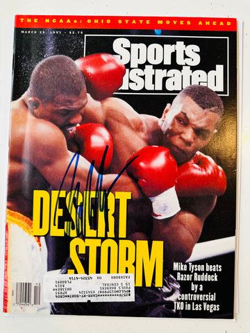 Mike Tyson autographed Sports Illustrated magazine sold with COA