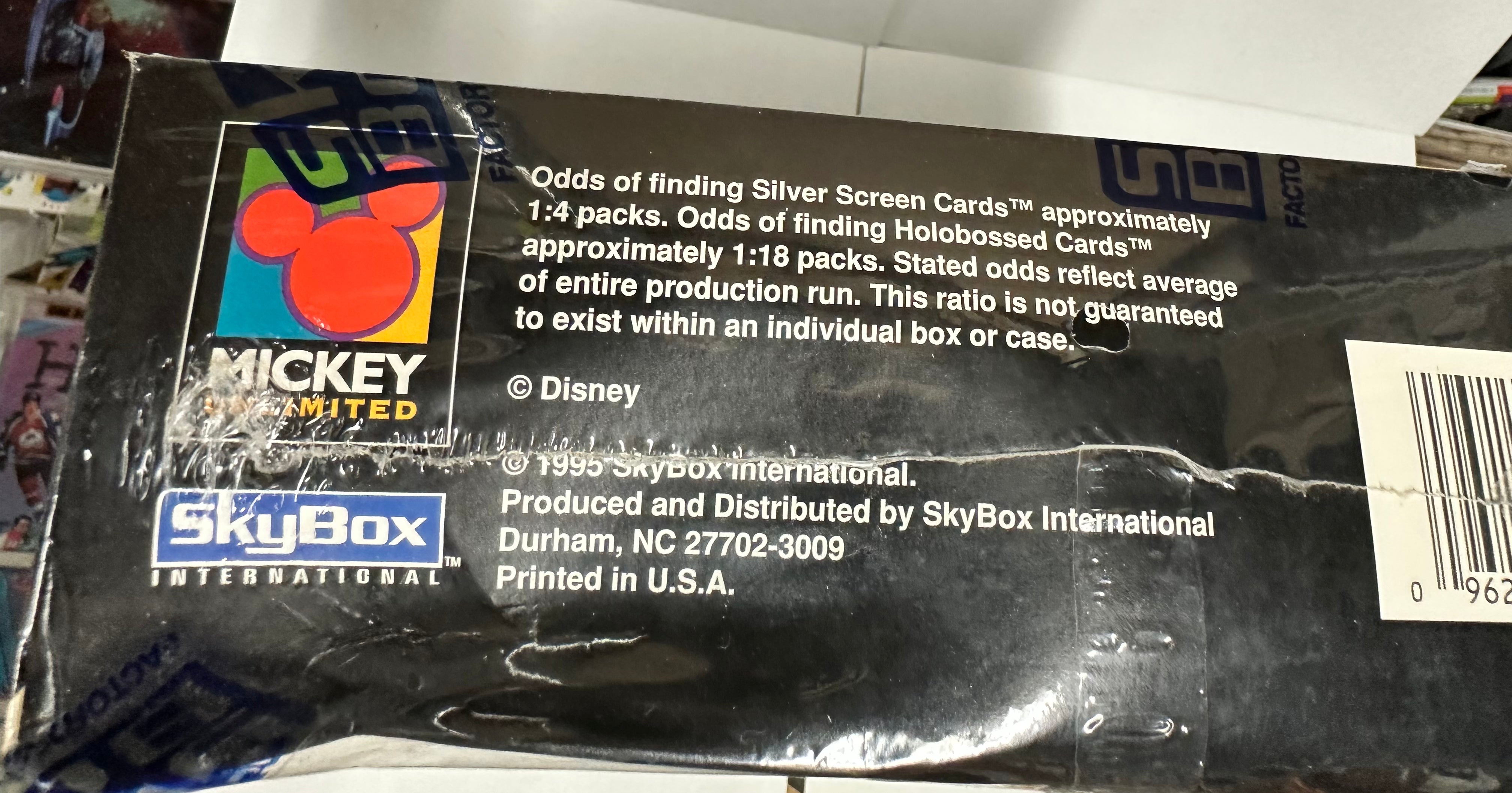Disney Skybox rare Premium cards 36 packs factory sealed box 1995