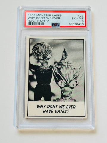 1966 Monster Laffs card PSA 6 high grade