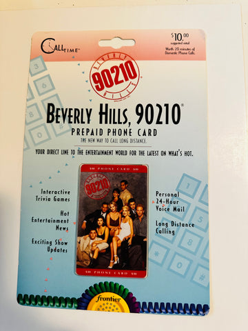 Beverly Hills TV show phonecard unused factory sealed