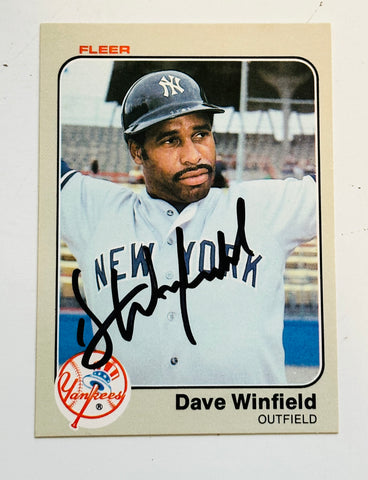 Dave Winfield rare signed in person card with COA