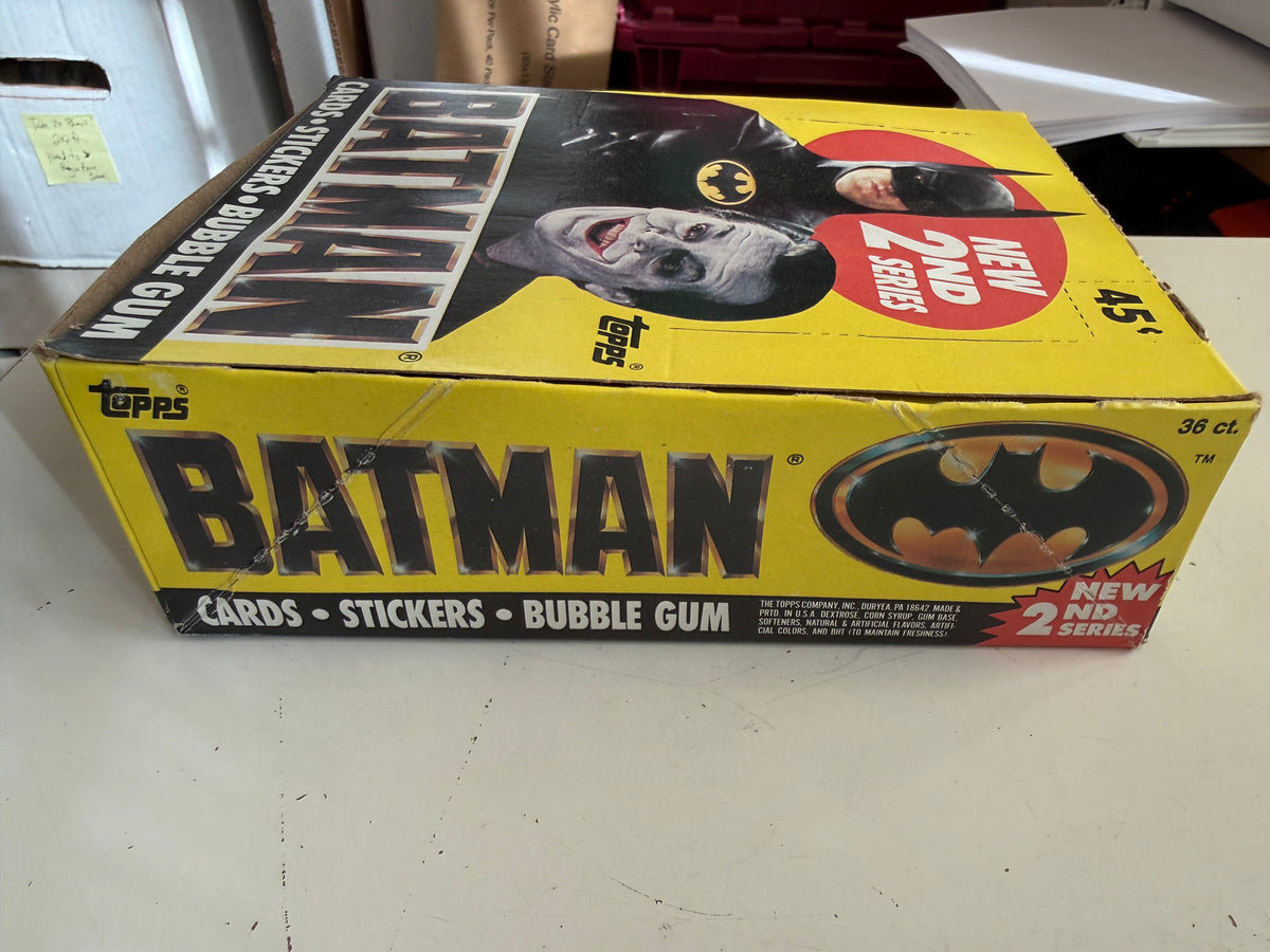 Batman movie series 2 rare vintage 36 sealed packs photo cards box 1989