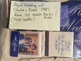 The Royal Family Wedding Prince Charles and Diana Rare 45 full match books lot deal 1981