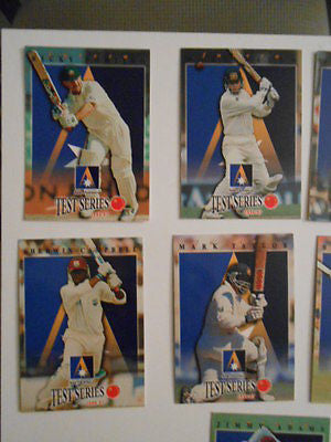 Cricket  rare test cards set 1990s