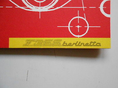 Ferrari Berlinetta F355 car rare press kit with photo slides