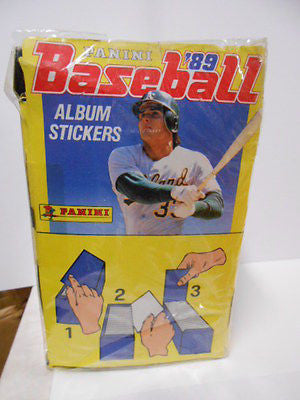 Baseball Panini rare full factory sealed 100 packs box from 1989