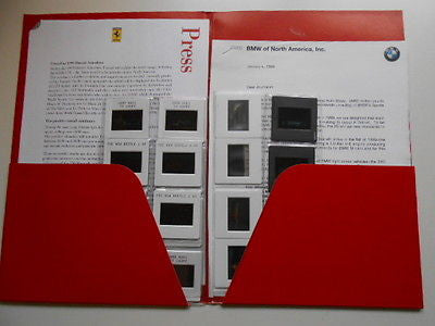 Ferrari /Audi cars rare press kit with slides 1990s