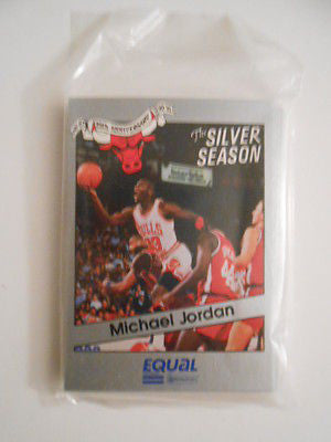 Michael Jordan and Bulls NBA rare card set Equal sugar 1991