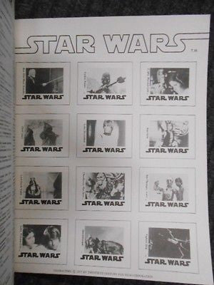 Star Wars rare original stamp album 1977