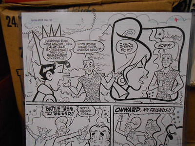 Archie comics rare original art comic book page #4